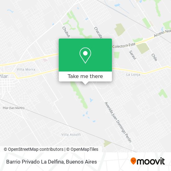 Barrio Privado La Delfina map