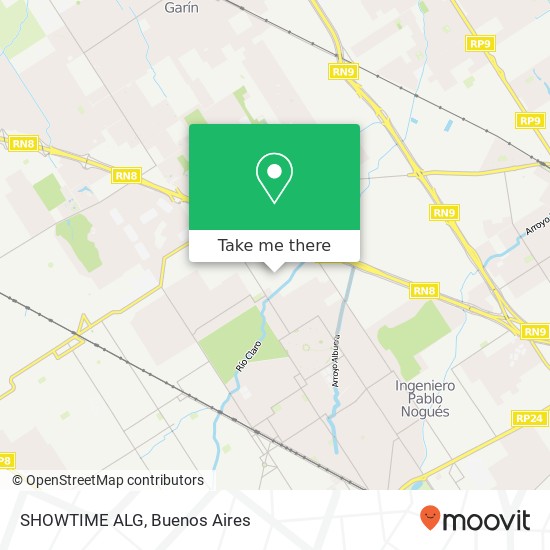 Mapa de SHOWTIME ALG