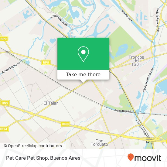 Mapa de Pet Care Pet Shop