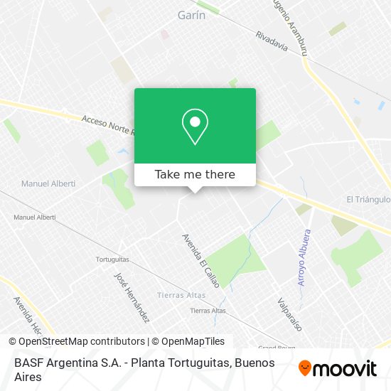 BASF Argentina S.A. - Planta Tortuguitas map