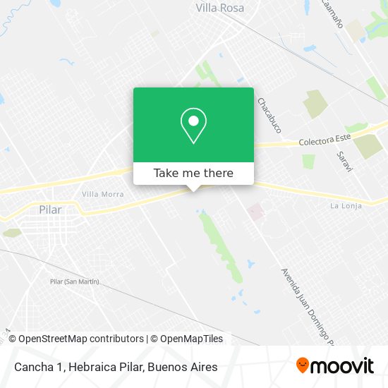Cancha 1, Hebraica Pilar map