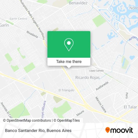 Banco Santander Rio map