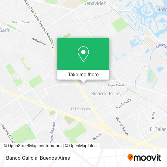 Banco Galicia map