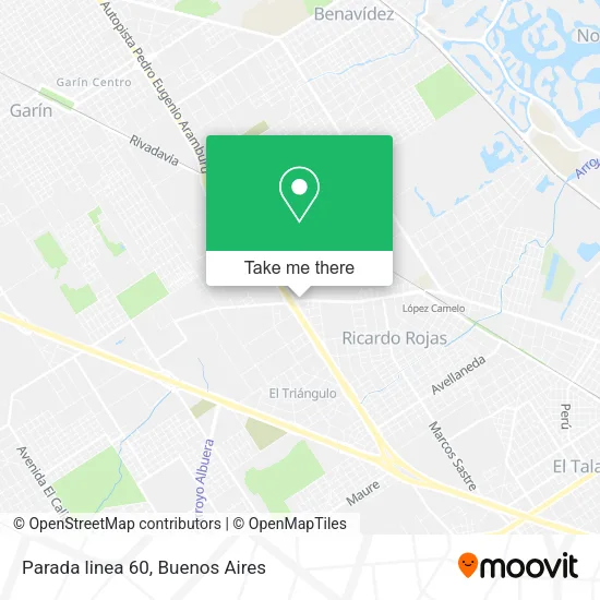 Mapa de Parada linea 60