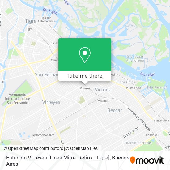 Estación Virreyes [Línea Mitre: Retiro - Tigre] map