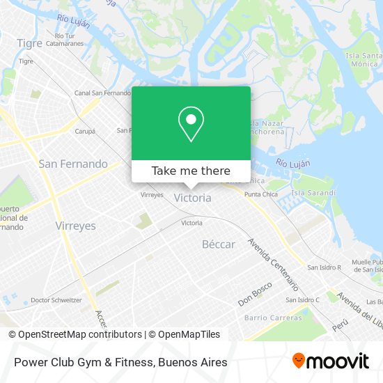 Power Club Gym & Fitness map