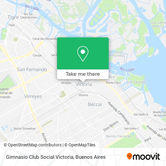 Mapa de Gimnasio Club Social Victoria
