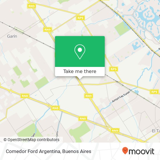 Comedor Ford Argentina map