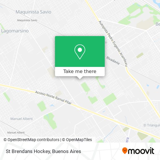 St Brendans Hockey map