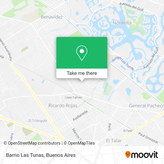 Barrio Las Tunas map