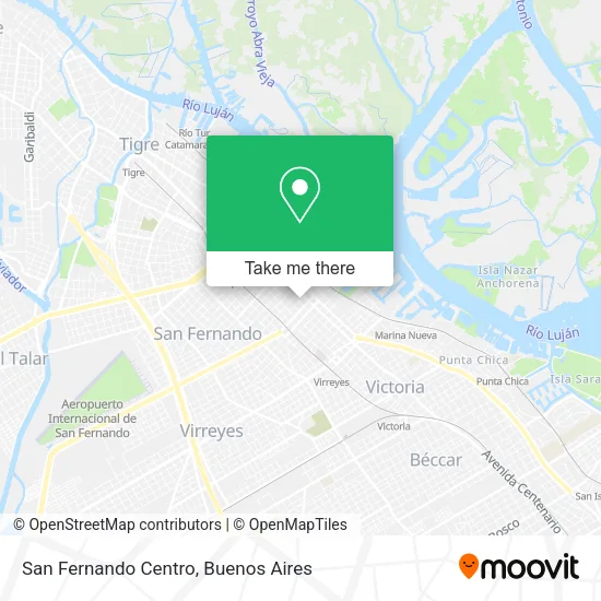 San Fernando Centro map