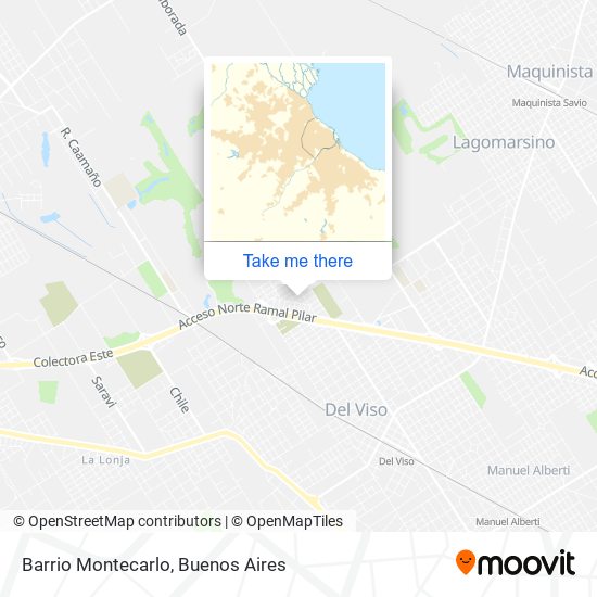 Mapa de Barrio Montecarlo