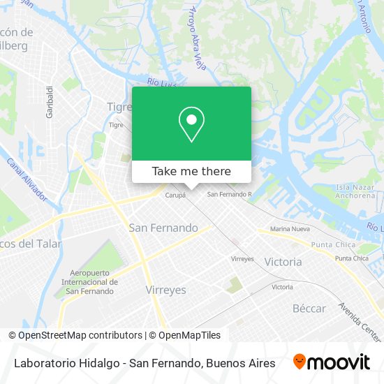 Laboratorio Hidalgo - San Fernando map