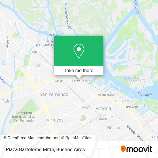 Plaza Bartolomé Mitre map
