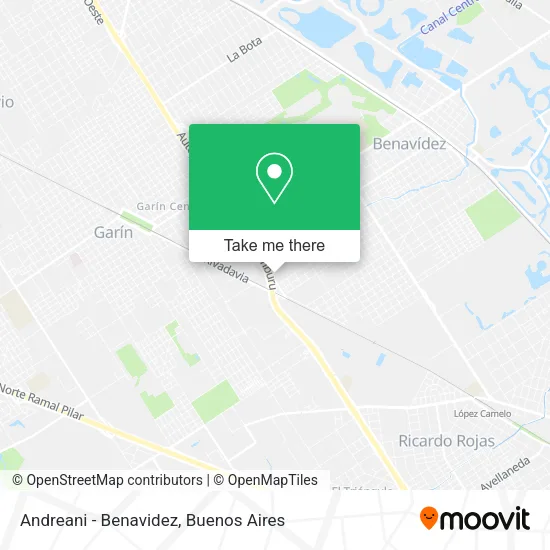 Andreani - Benavidez map