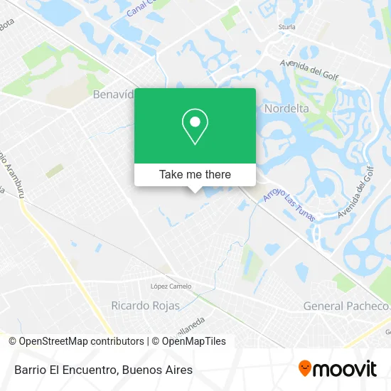 Barrio El Encuentro map