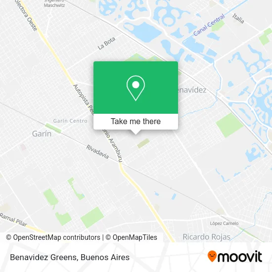 Mapa de Benavidez Greens