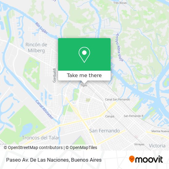 Paseo Av. De Las Naciones map