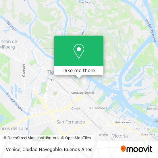 Venice, Ciudad Navegable map