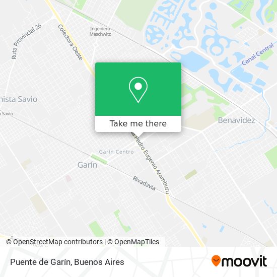 Puente de Garín map