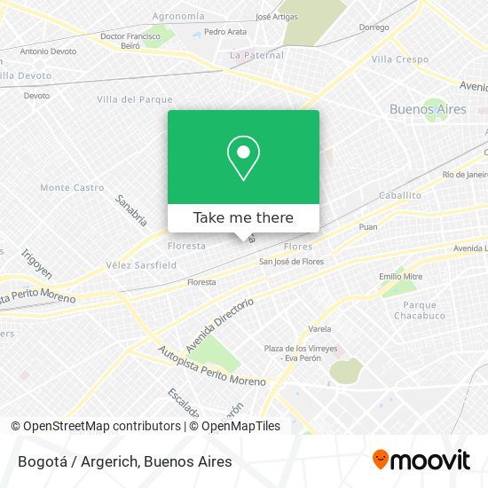 Bogotá / Argerich map