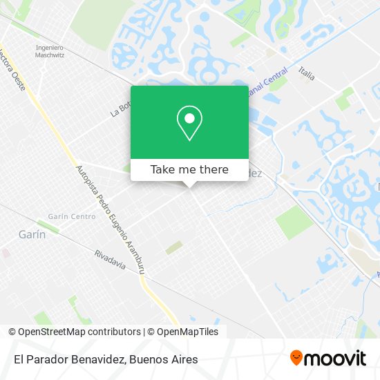 Mapa de El Parador Benavidez