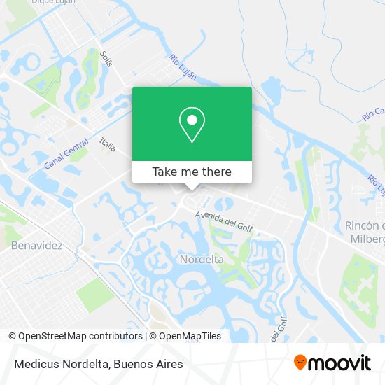Mapa de Medicus Nordelta