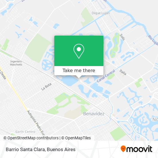 Barrio Santa Clara map