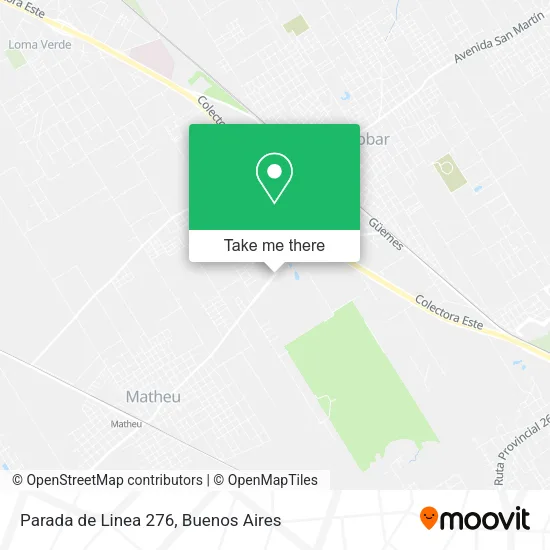 Mapa de Parada de Linea 276