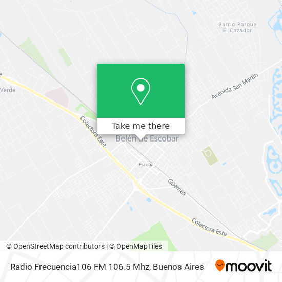 Radio Frecuencia106 FM 106.5 Mhz map