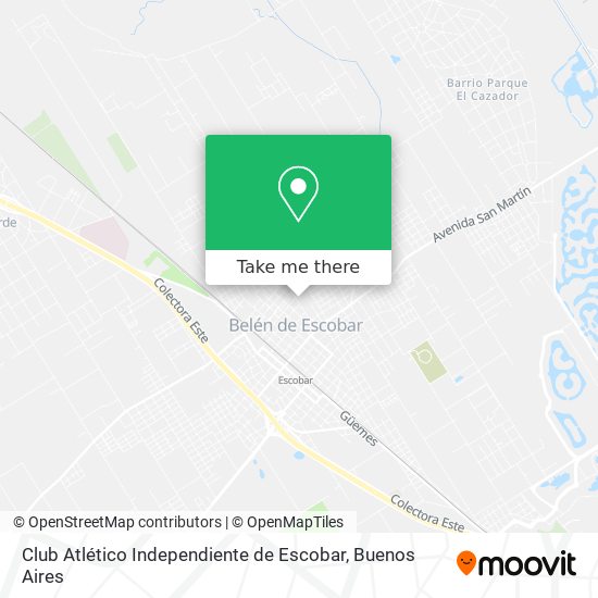 Club Atlético Independiente de Escobar map