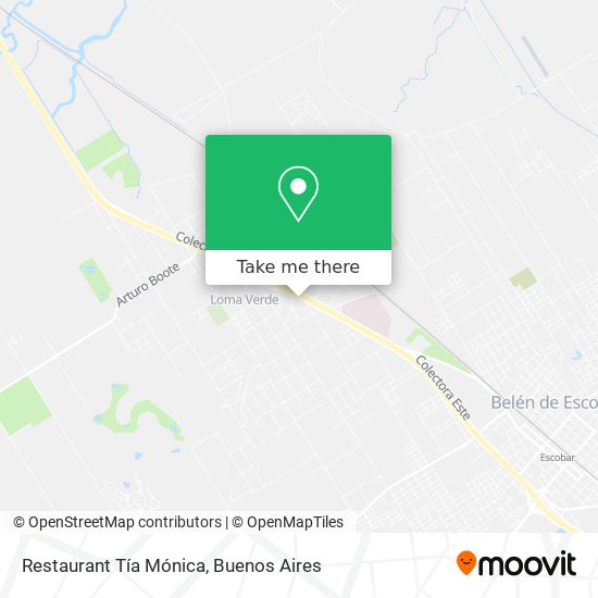 Restaurant Tía Mónica map