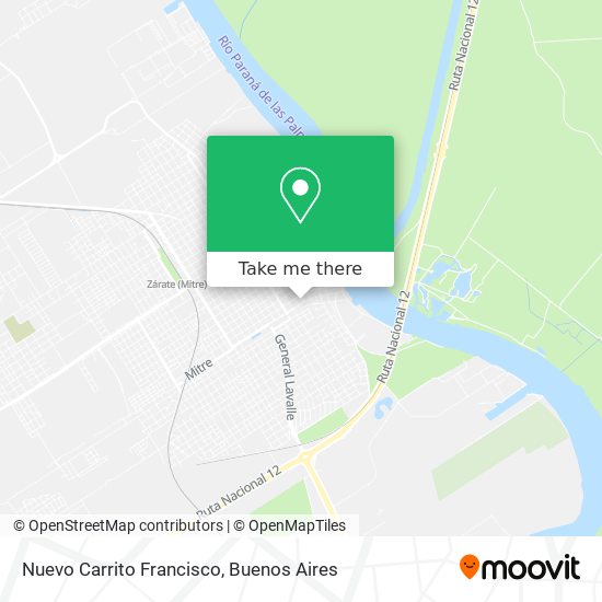 Nuevo Carrito Francisco map