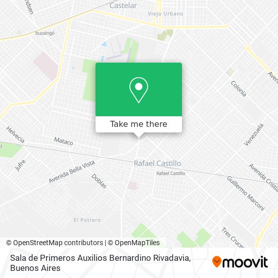 Sala de Primeros Auxilios Bernardino Rivadavia map