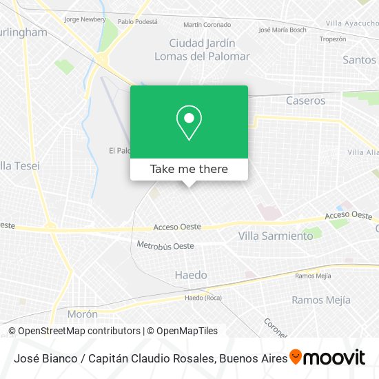 José Bianco / Capitán Claudio Rosales map