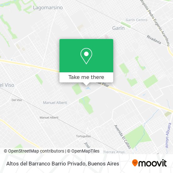 Altos del Barranco Barrio Privado map