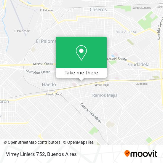 Virrey Liniers 752 map