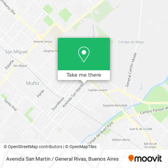 Mapa de Avenida San Martín / General Rivas