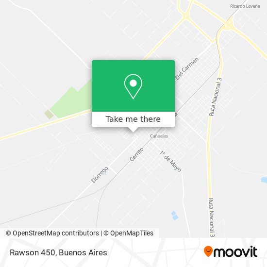 Mapa de Rawson 450