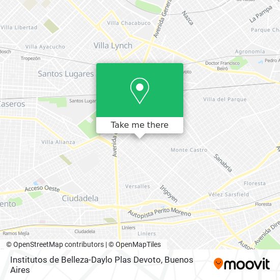Institutos de Belleza-Daylo Plas Devoto map