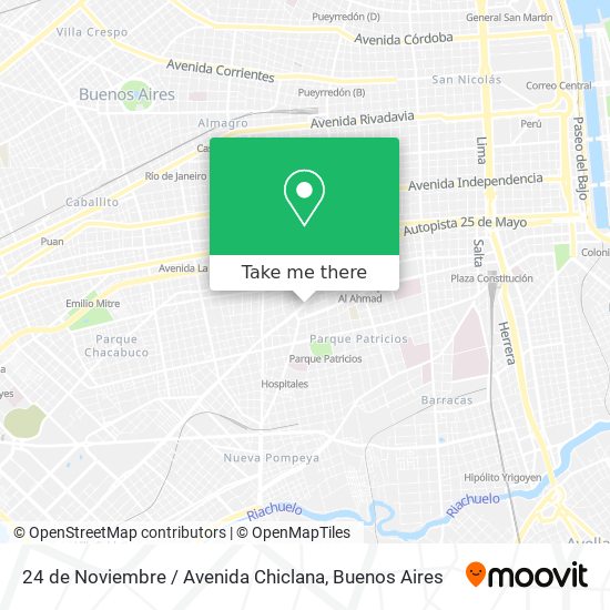 24 de Noviembre / Avenida Chiclana map