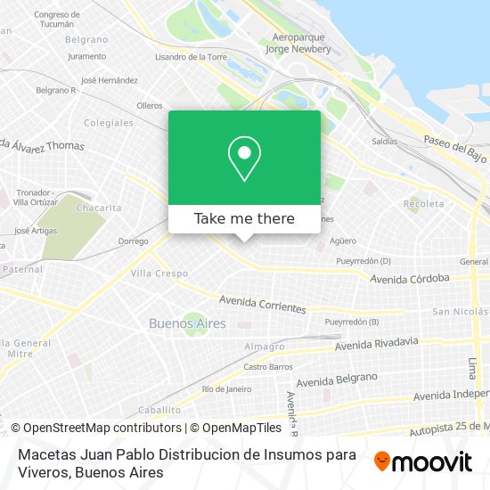 Macetas Juan Pablo Distribucion de Insumos para Viveros map