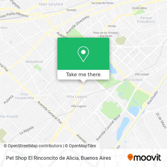 Pet Shop El Rinconcito de Alicia map
