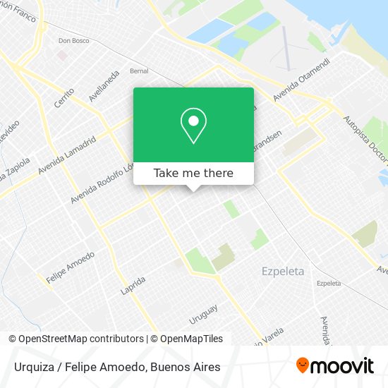 Urquiza / Felipe Amoedo map