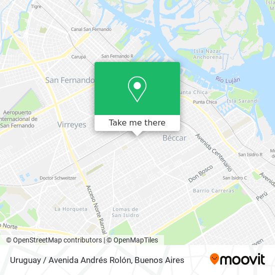 Mapa de Uruguay / Avenida Andrés Rolón