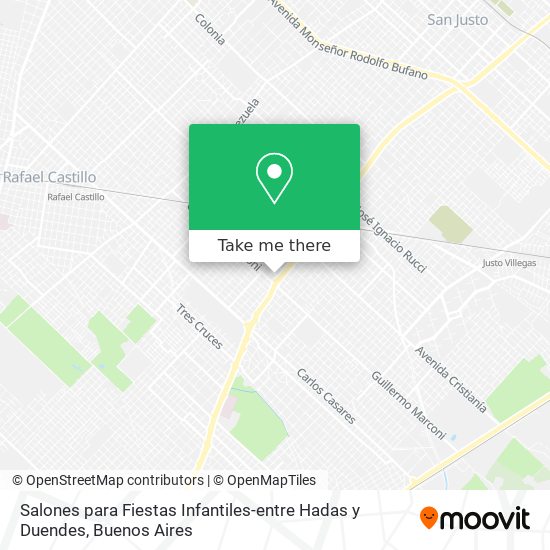 Mapa de Salones para Fiestas Infantiles-entre Hadas y Duendes