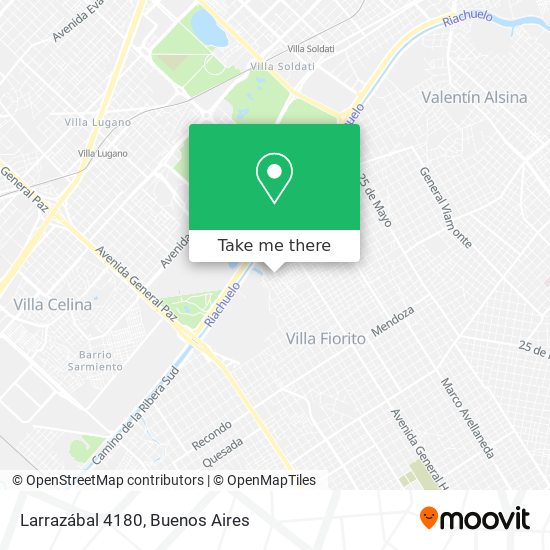 Larrazábal 4180 map