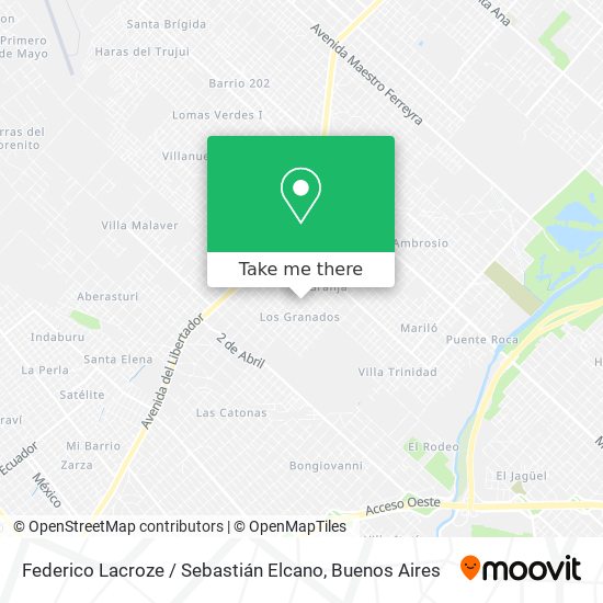 Federico Lacroze / Sebastián Elcano map