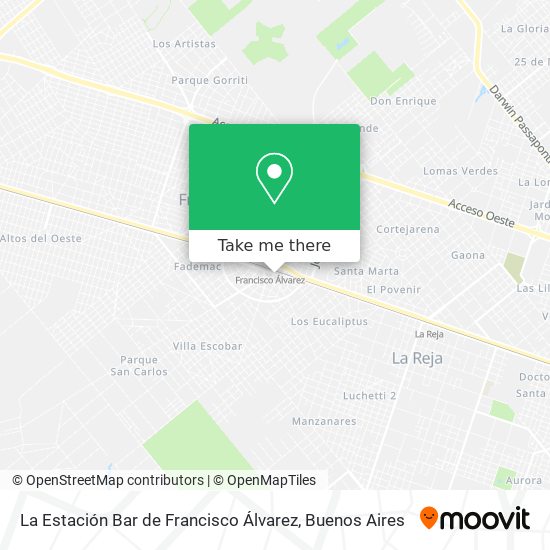 La Estación Bar de Francisco Álvarez map