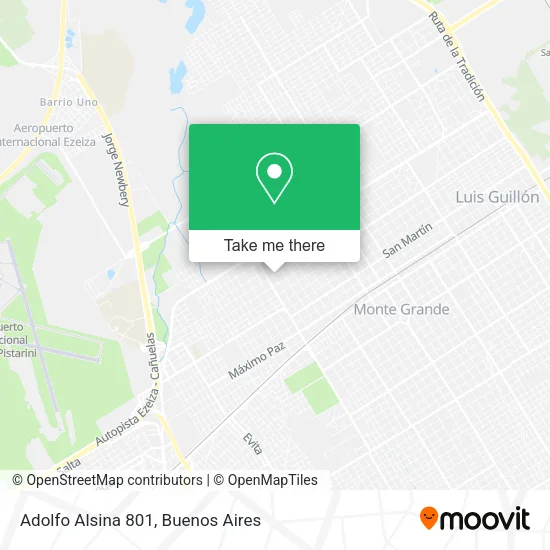 Mapa de Adolfo Alsina 801